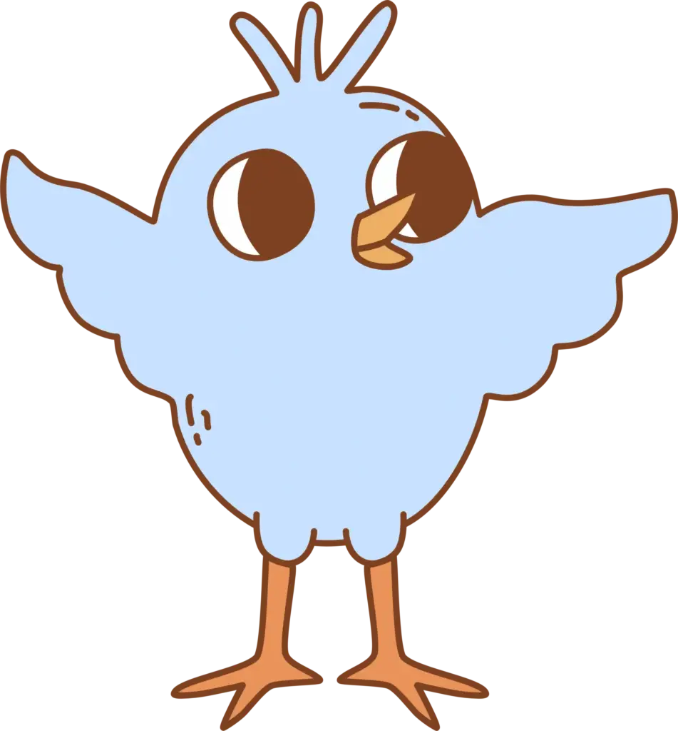 Kawaii Labs - Print. Create. Love 12 Bird-blue