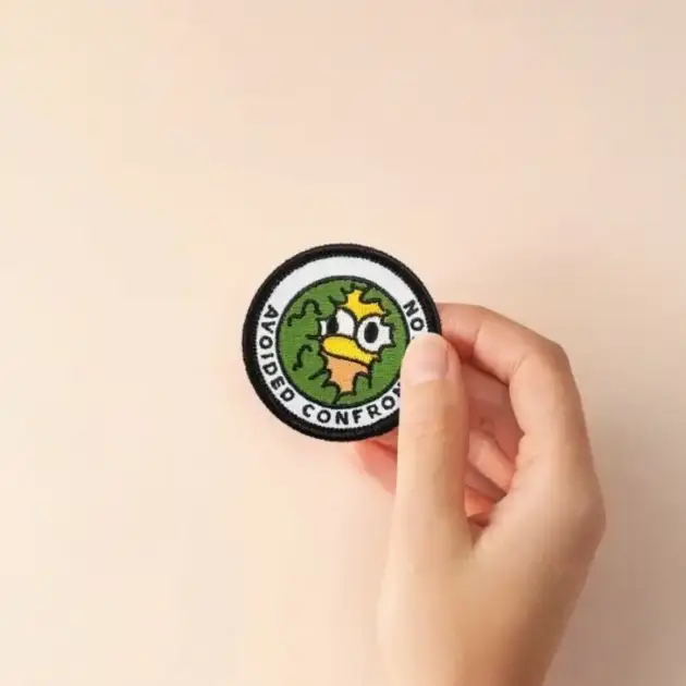 Adulting Merit Badge Embroidered Iron-On Patch (Avoided Confrontation)