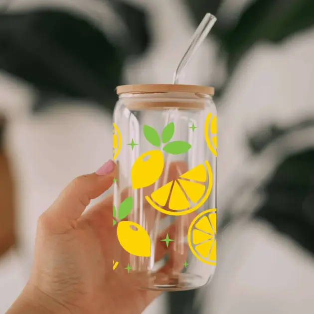 Lemon Glass Can Libbey 475ml - Kawaii Labs 1