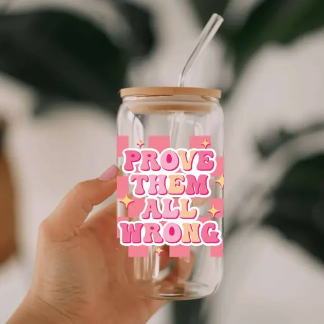 Prove Them All Wrong Glass Can Libbey 475ml - Kawaii Labs 1